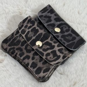 porte monnaie léopard