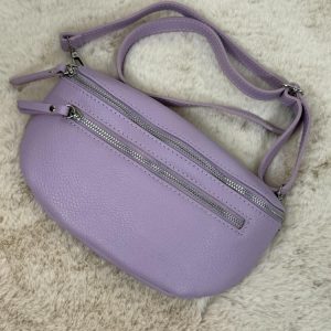 sac banane lilas (cuir)