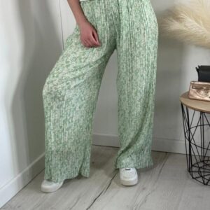 pantalon clara vert