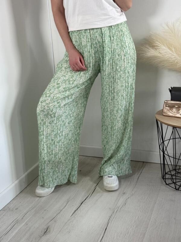 pantalon clara vert