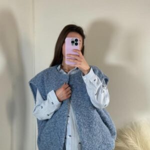 gilet amelie bleu