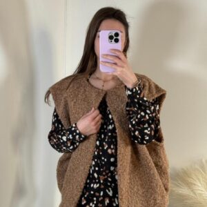 gilet Amelie marron