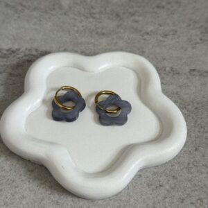 boucles d'oreilles flora lilas